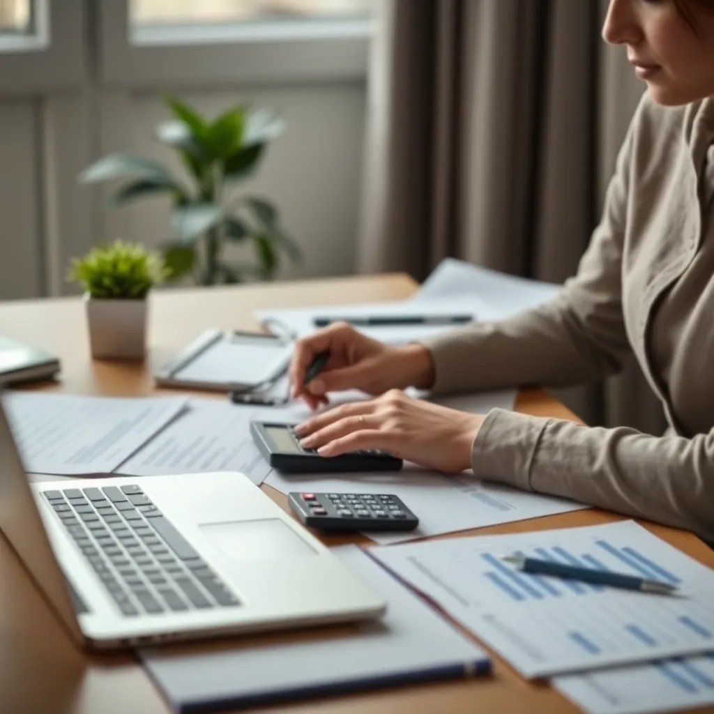 Nederlandse familie bespreekt hun jaarlijkse financiële plan aan de keukentafel